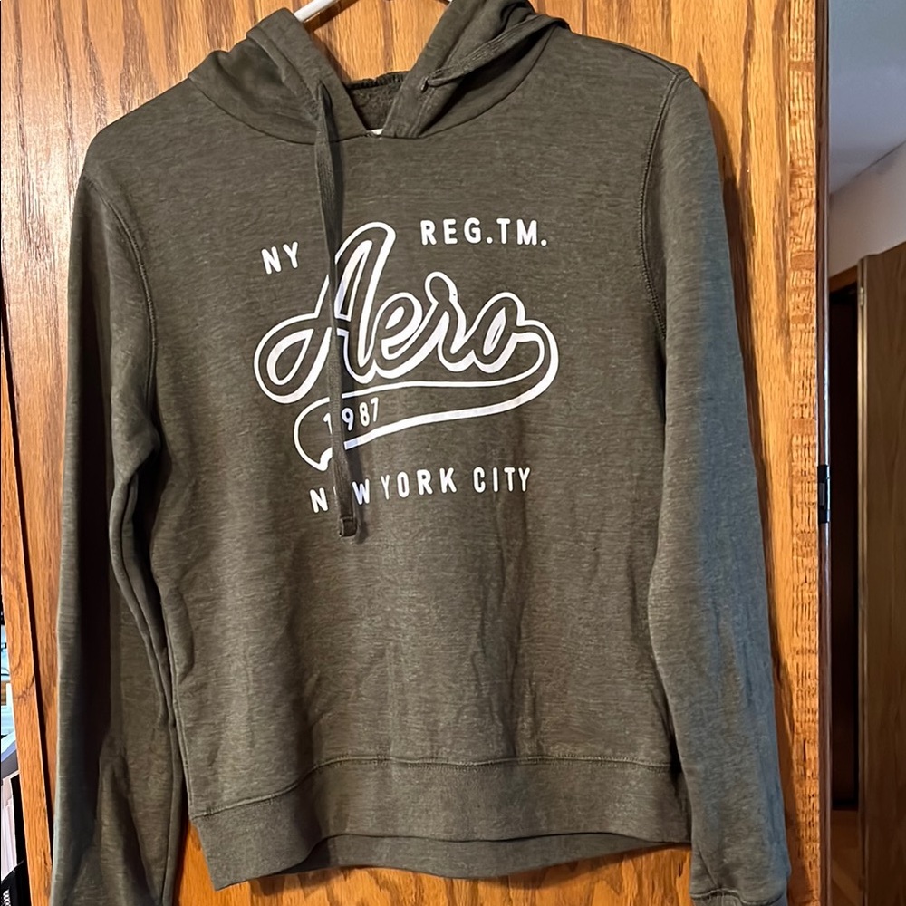 Women's Olive Hooded Sweatshirt